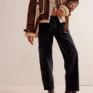 Free People Tahiti Cargo Utility, NWOT, black, Sz. XL